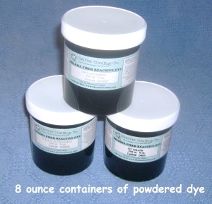 Picture of 8 ounce dye containers